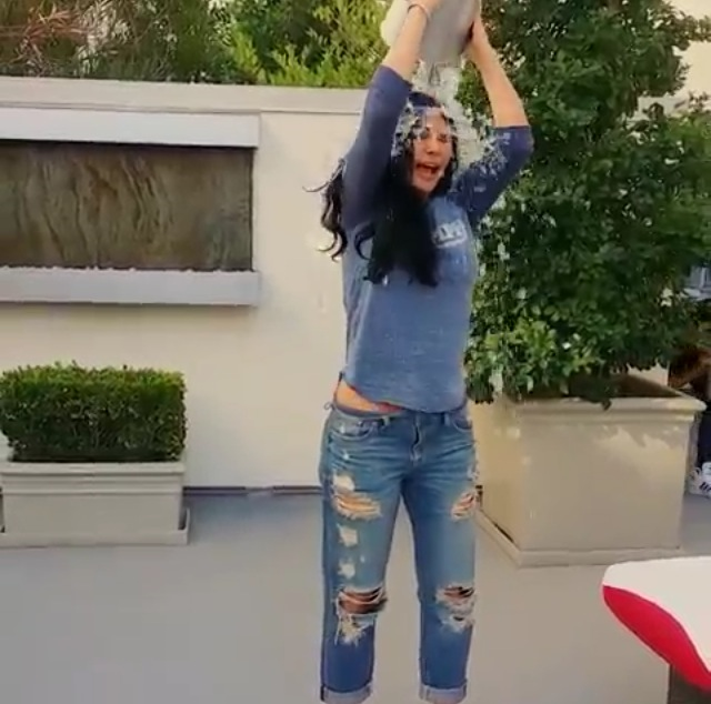 Haifa Wehbe Ice Bucket Challenge 