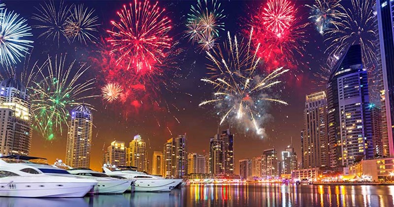 Dubai Celebrated new year 2021
