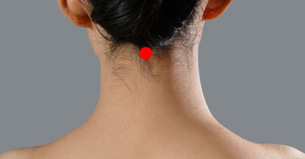 This happens when you put an ice cube in this point on your head