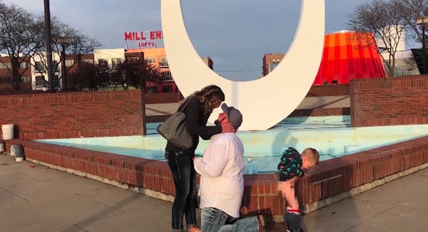 VIRAL VIDEO: Little boy pees during mom's marriage proposal