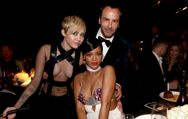 Miley Cyrus And Rihanna Leave Little To The Imagination In Barely Nude Dresses At Inspiration Gala