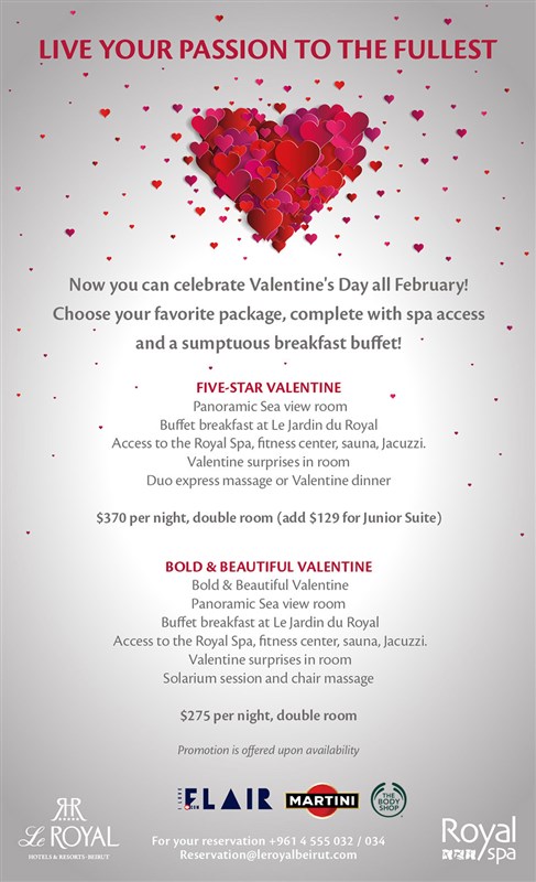 Le Royal Valentines Spa & Room Packages