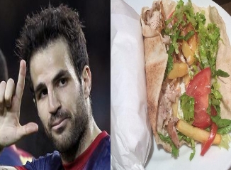 Fabregas reveals his love forshawarma on Instagram 