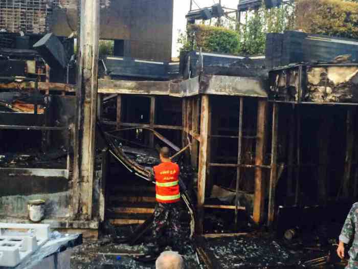 Famous SKYBAR Beirut has burnt down