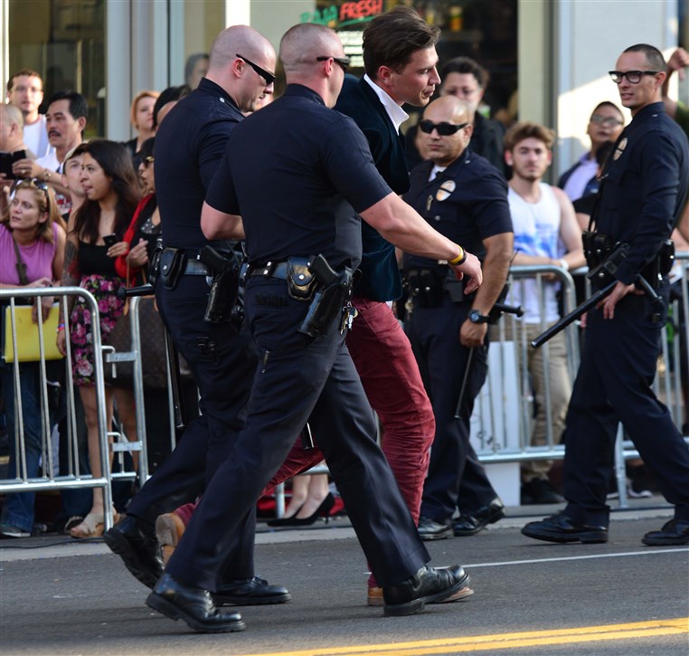 Brad Pitt attacked at Maleficent premiere
