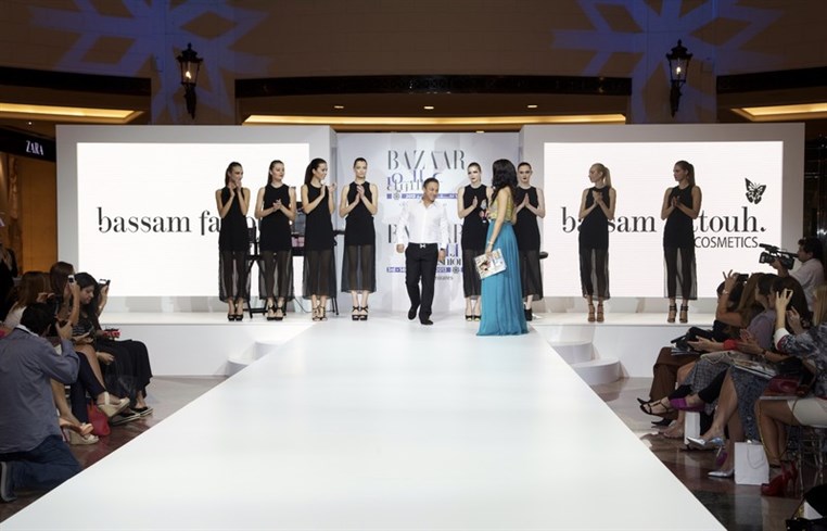 Bassam Fattouh Cosmetics the official makeup partner in the week of fashion for Harper Bazaar  World of Fashion 2013 in Dubai