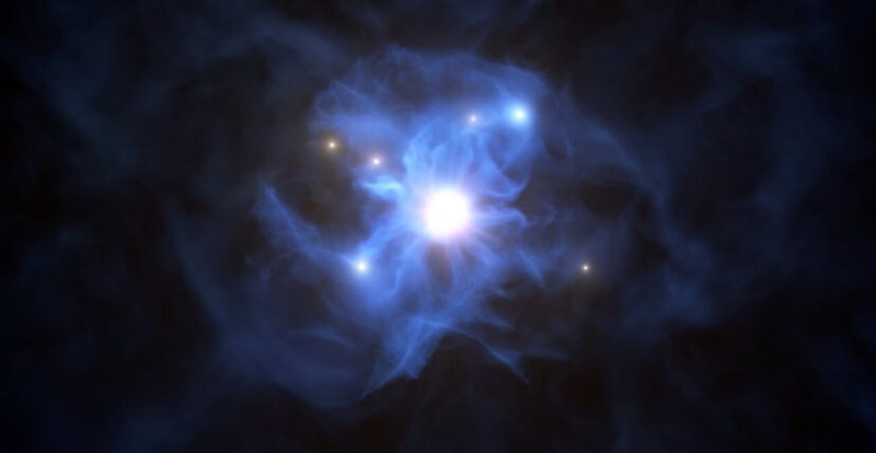 Half A Dozen Galaxies Have Been Discovered In A Supermassive Black Hole