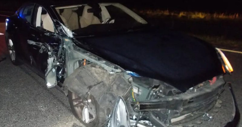 Tesla On Autopilot Slams Into Nash County Cop Car As Driver Watched Movie On Phone