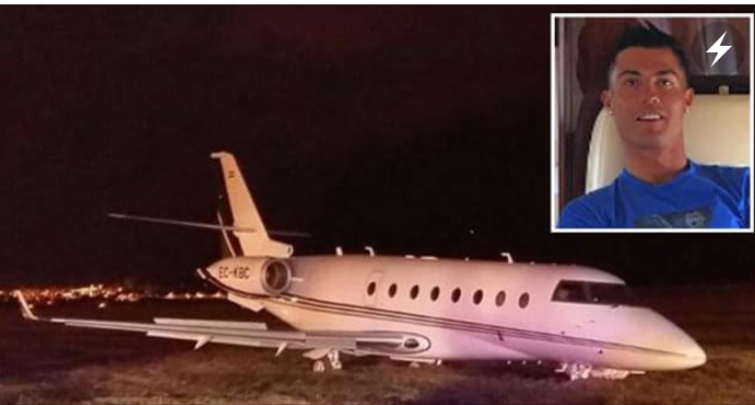 Cristiano Ronaldo's £15million Private Jet Crashes in Barcelona
