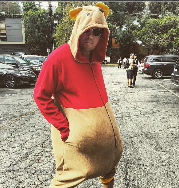Channing Tatum Dresses As Winnie The Pooh For Halloween