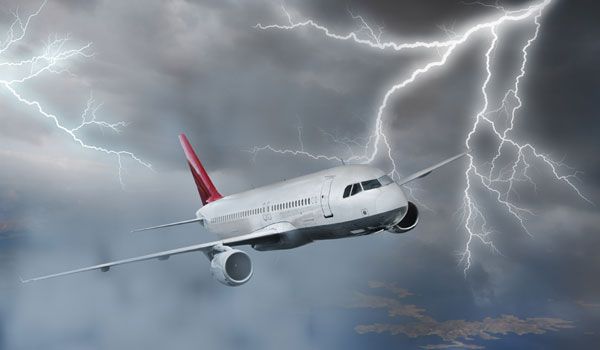 In Video: Terrifying moment lightning strikes plane as it prepares for landing