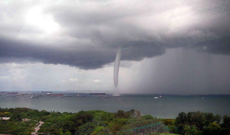 In Video: Waterspout spotted in front of Khalde Beach