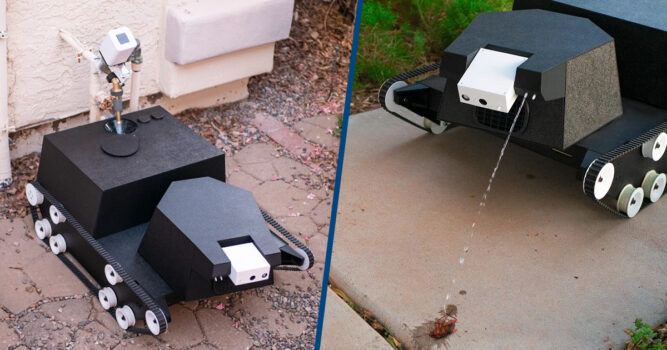 In Video: Tank Like Robot Autonomously Handles Jobs Around The Garden