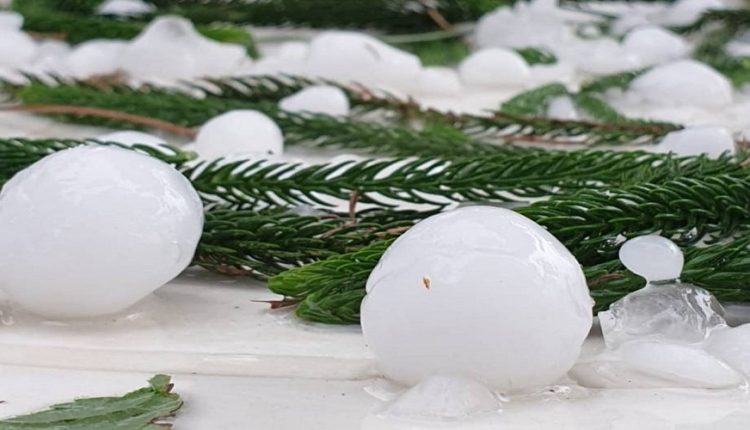 In Video: Heavy fall of cold grains in Kaslik
