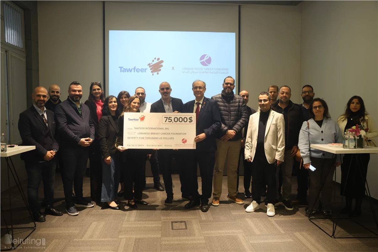 $75,000 DELIVERED: TAWFEER’S CAMPAIGN PROVIDES CRITICAL FUNDING FOR BREAST CANCER PATIENTS THROUGH THE LEBANESE BREAST CANCER FOUNDATION
