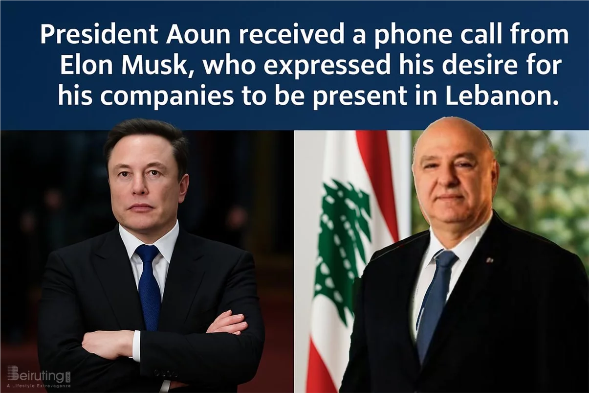 Lebanese President Joseph Aoun Holds Phone Call with Elon Musk Expressing Interest in Lebanese Telecom Sector