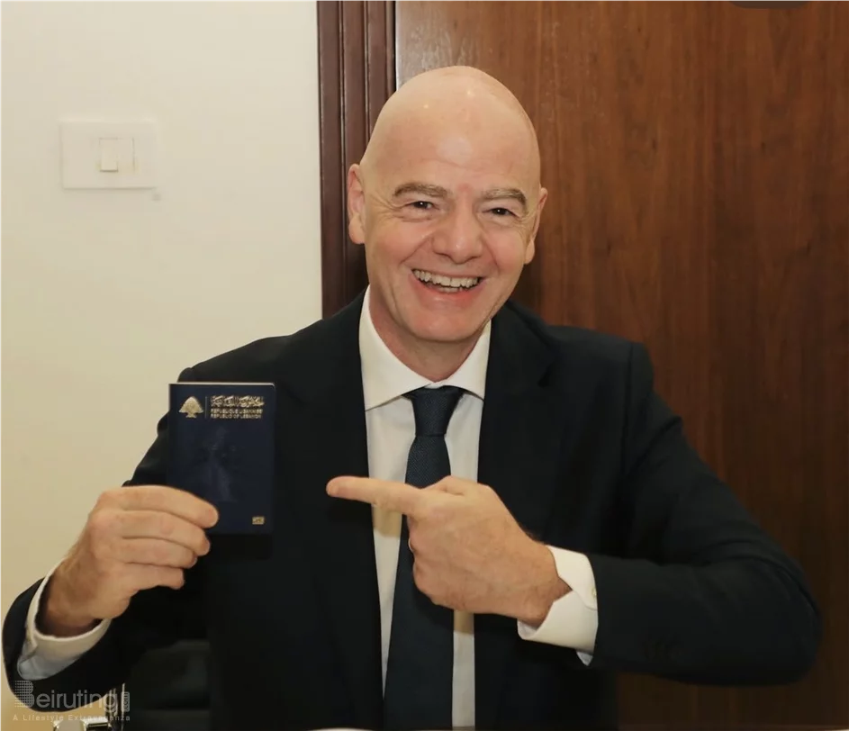Gianni Infantino Becomes Lebanese Citizen in Historic Visit to Beirut