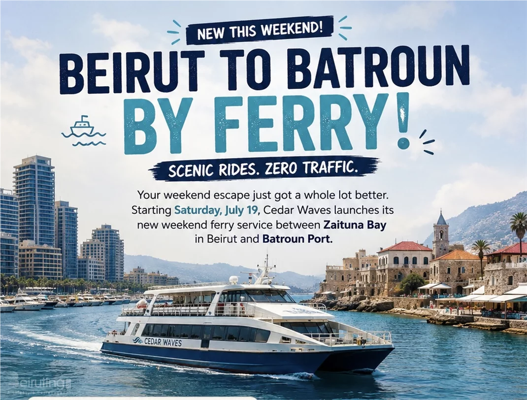 Skip the Traffic This Summer: Weekend Ferry Trips Between Beirut and Batroun Set to Begin