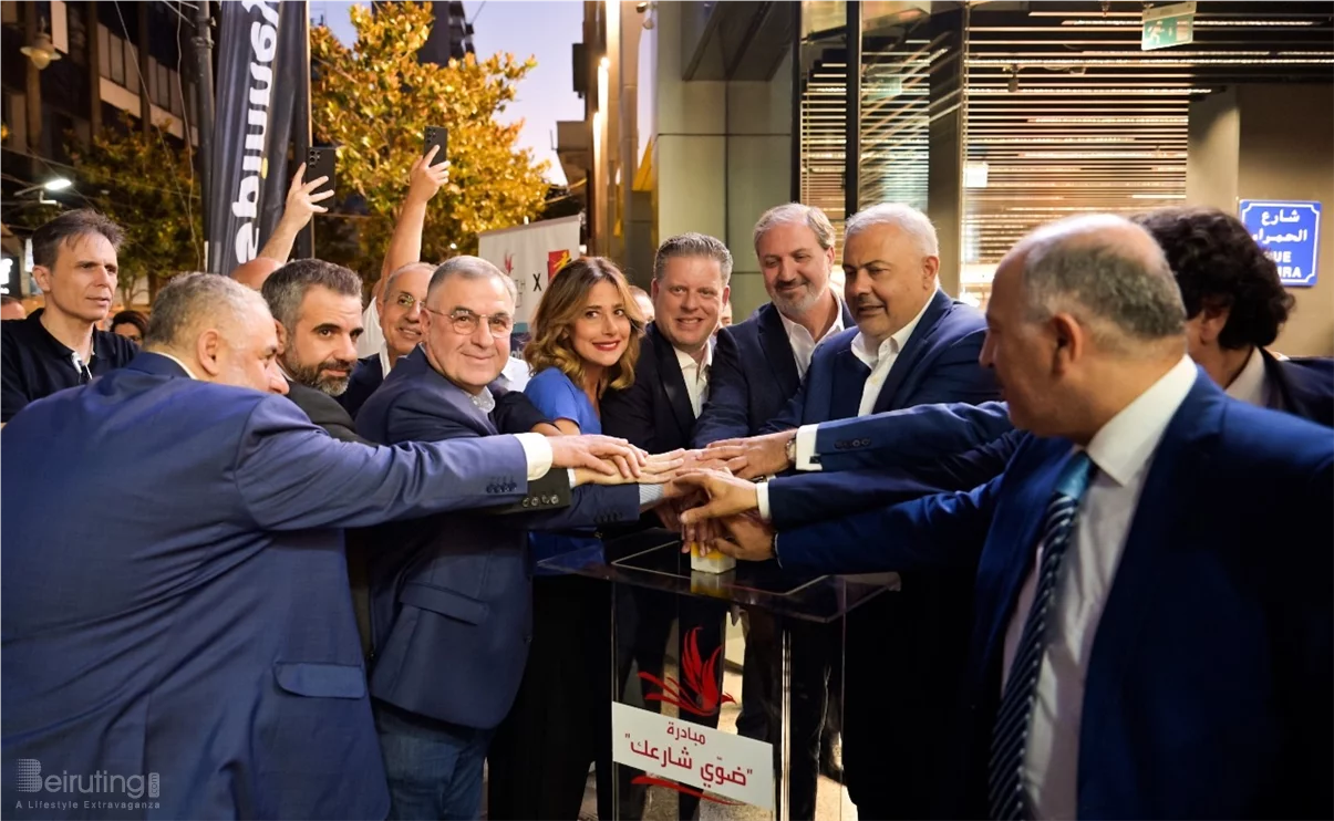 Spinneys and Rebirth Beirut Light Up Hamra Street