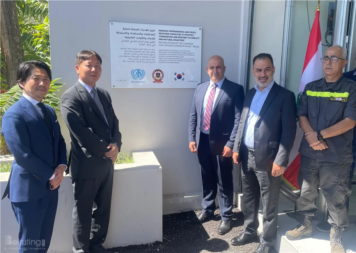 UN-Habitat and the Republic of Korea Inaugurate Rehabilitated Bekaa Regional Civil Defense Centre