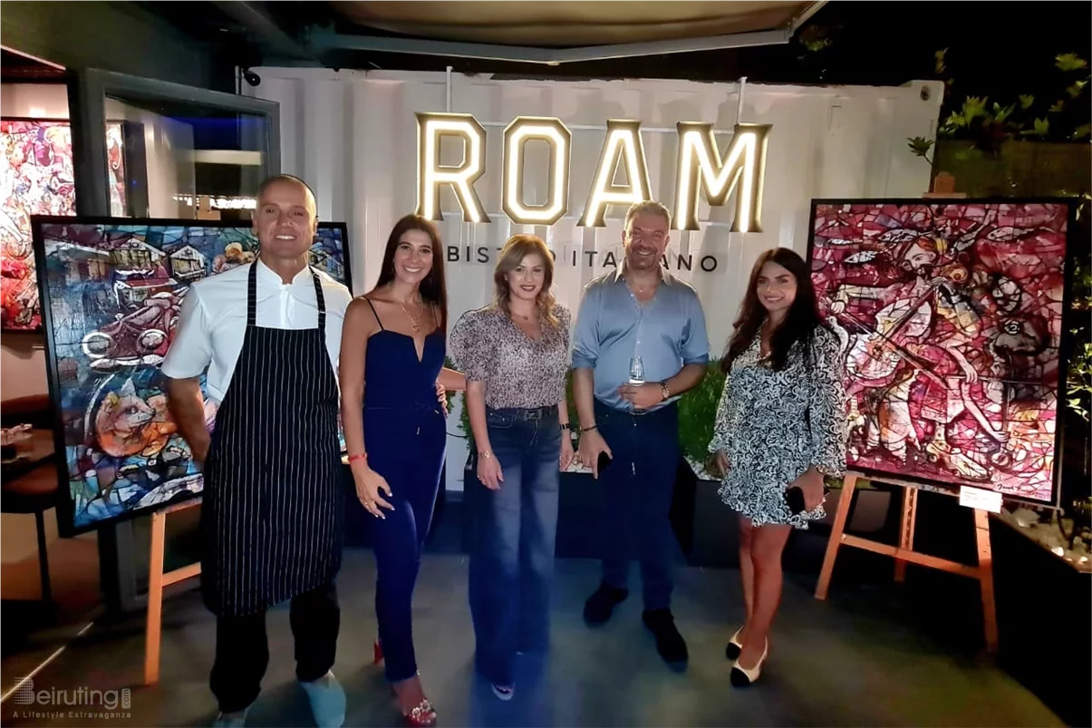 Joseph Rouhayem’s Exhibition Continues at ROAM Bistro Italiano Until September 19: Art in the Service of Education