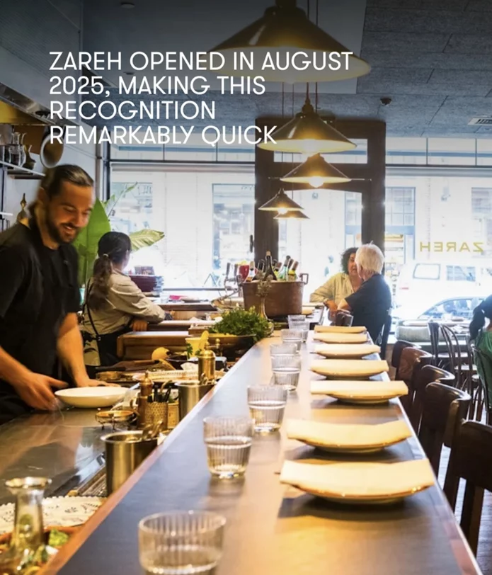 A Taste of Lebanon, A Melbourne Triumph: ZAREH Wins Restaurant of the Year