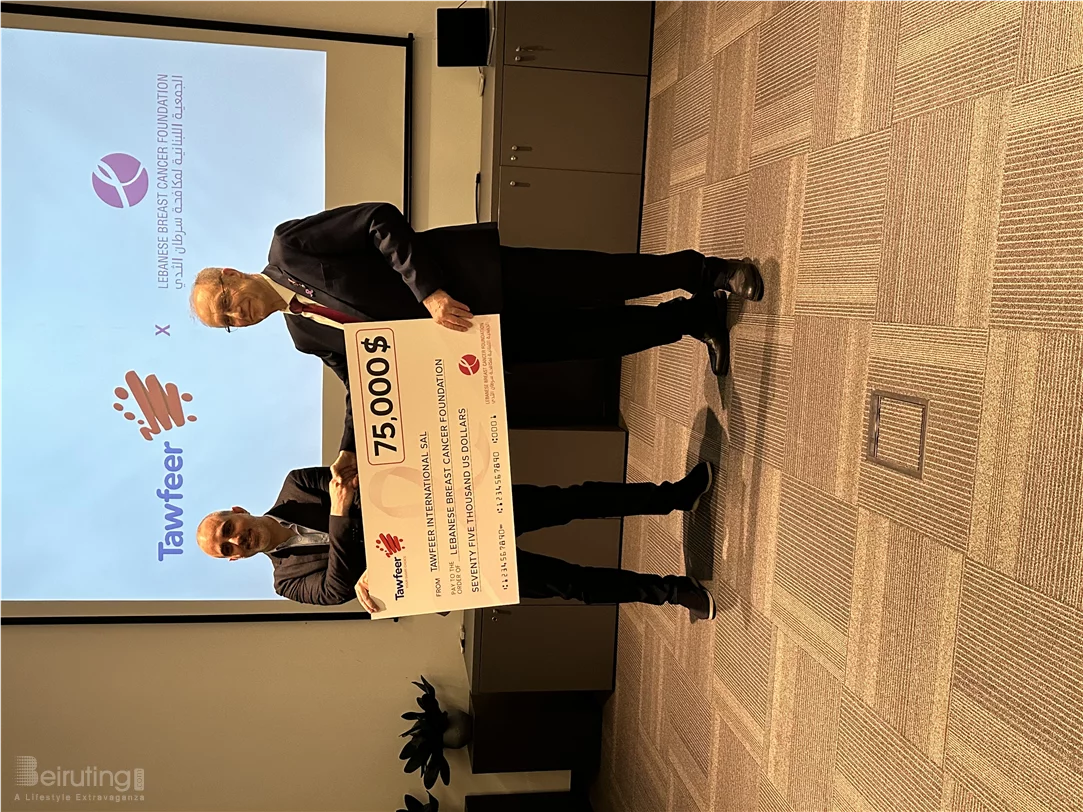 $75,000 DELIVERED: TAWFEER’S CAMPAIGN PROVIDES CRITICAL FUNDING FOR BREAST CANCER PATIENTS THROUGH THE LEBANESE BREAST CANCER FOUNDATION