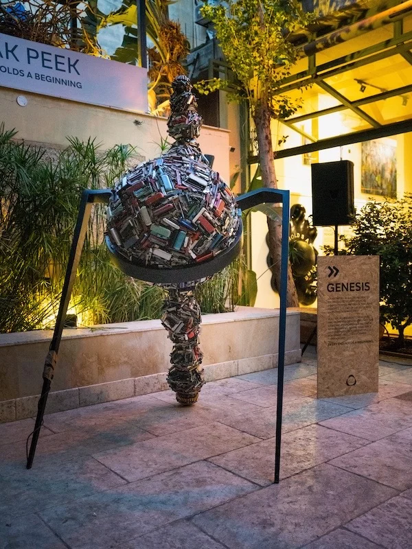Philip Morris Lebanon Unveils GENESIS Sculpture Crafted from Recovered IQOS Devices