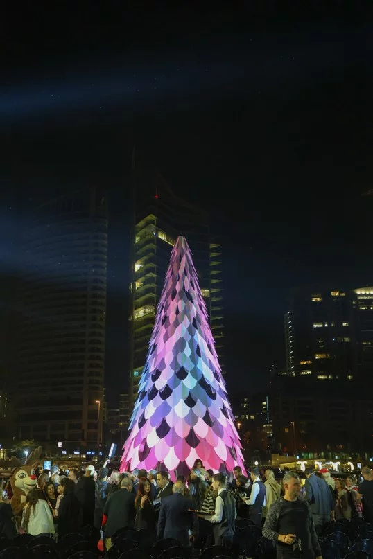 Joy with Every Turn: Zaitunay Bay Unveiled Lebanon’s First Rotating Tree