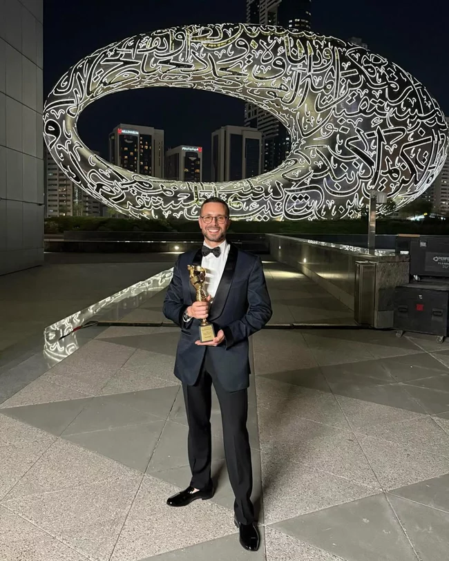 Rami Kadi-ArabFashion Designer of the Year at the EMIGALA Awards