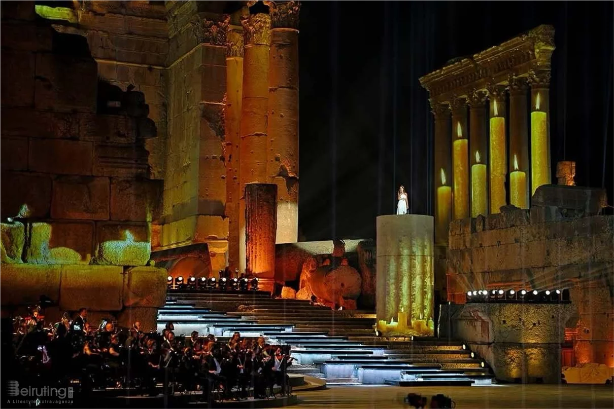 Hiba Tawaji & Oussama Rahbani at Baalbeck International Festival