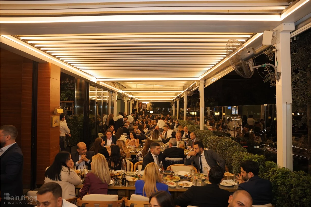 A Packed Dinner at Thanna Restaurant in Support of Candidate Elie Bazerli for President of the Beirut Bar Association
