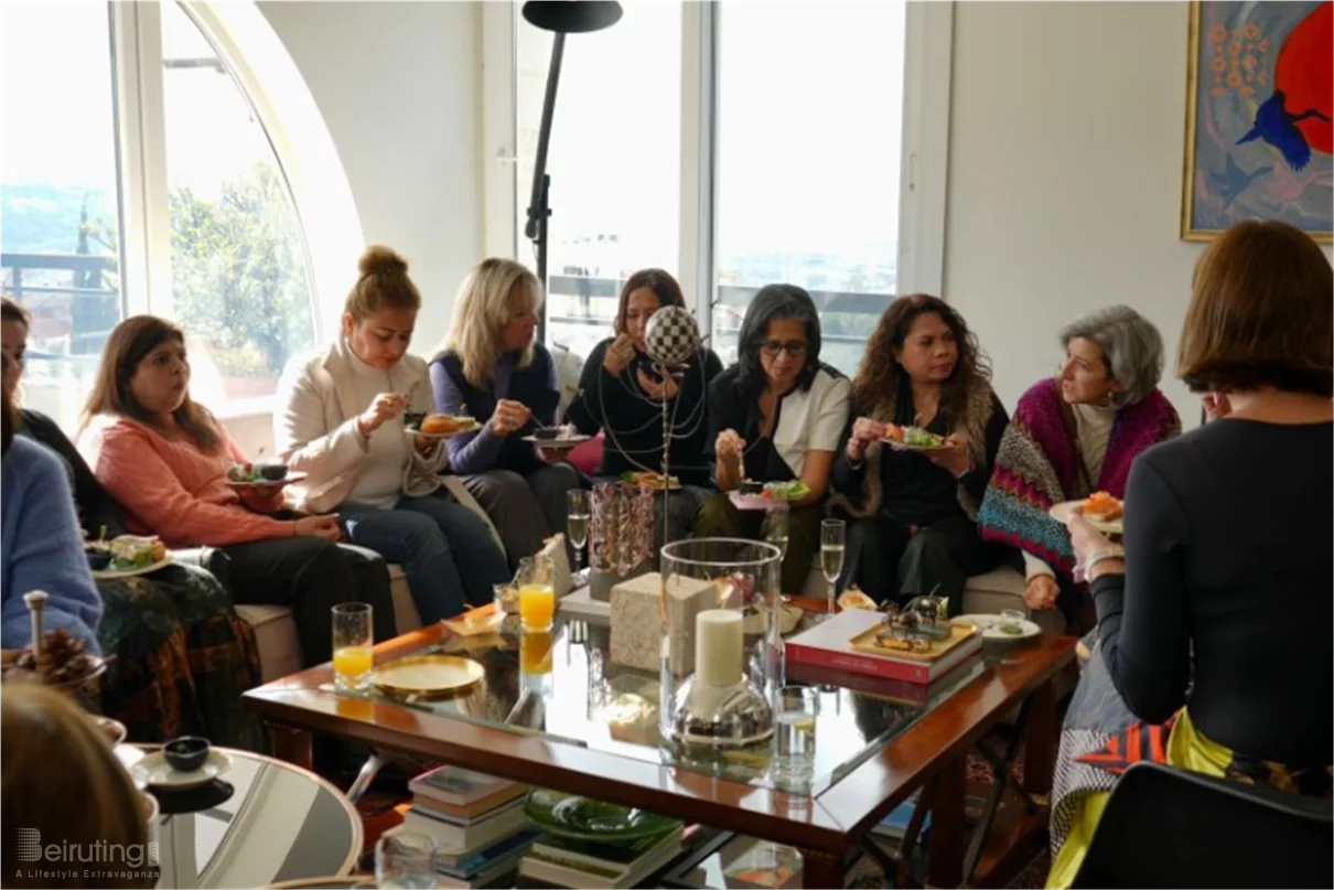Gathering of diplomats spouses at the polish embassy