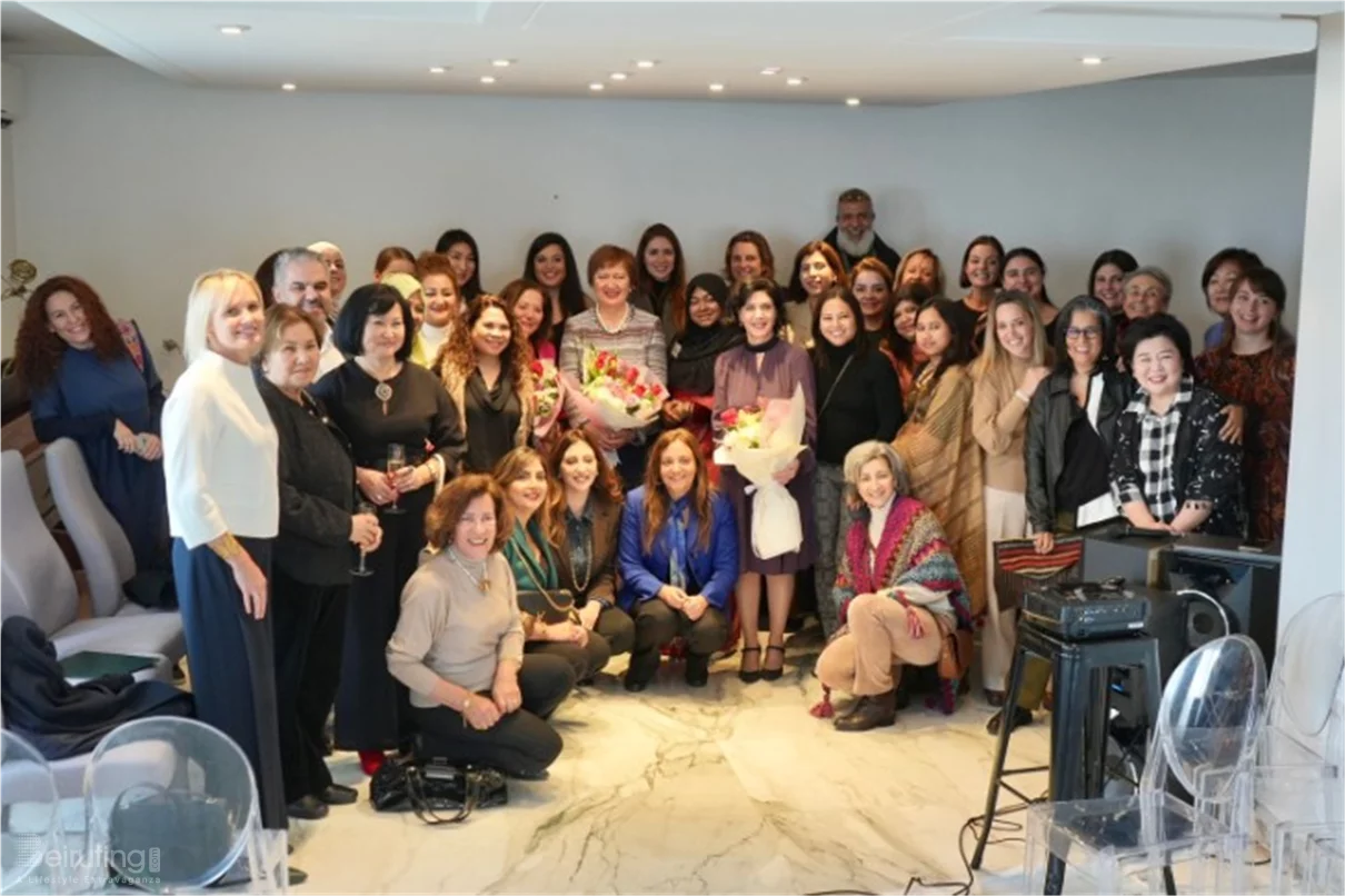 Gathering of diplomats spouses at the polish embassy
