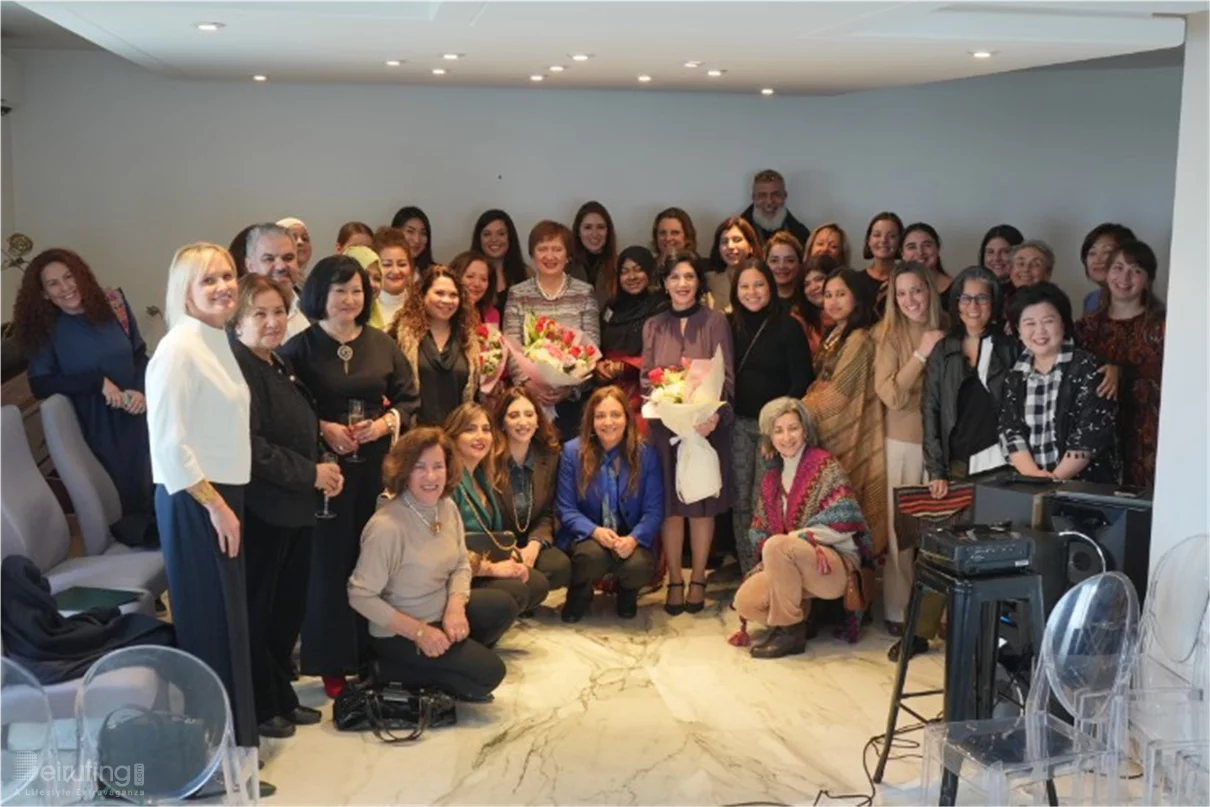 Gathering of diplomats spouses at the polish embassy