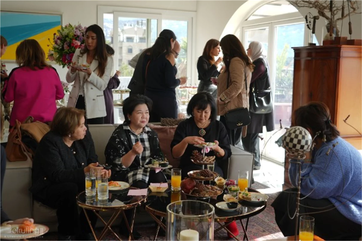 Gathering of diplomats spouses at the polish embassy