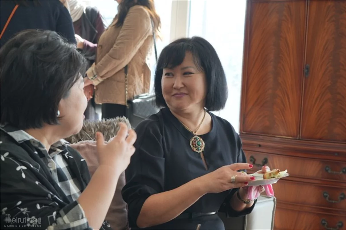 Gathering of diplomats spouses at the polish embassy