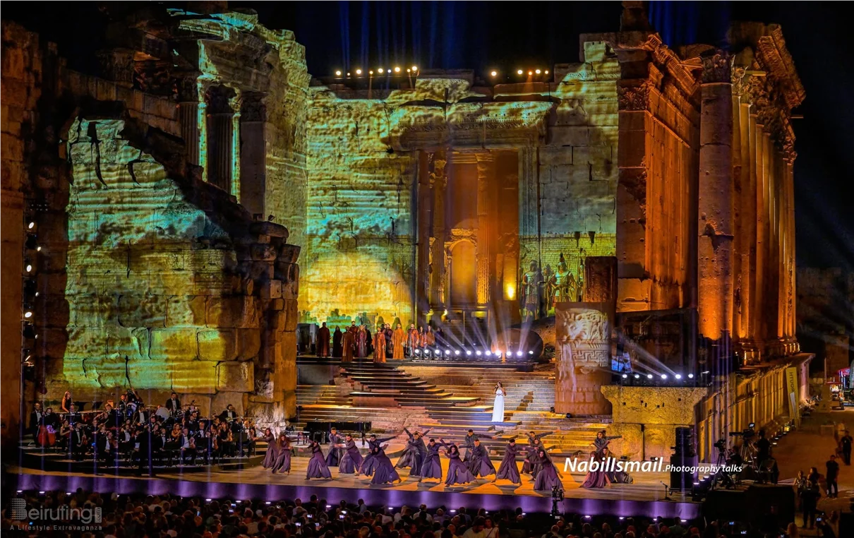 Hiba Tawaji & Oussama Rahbani at Baalbeck International Festival