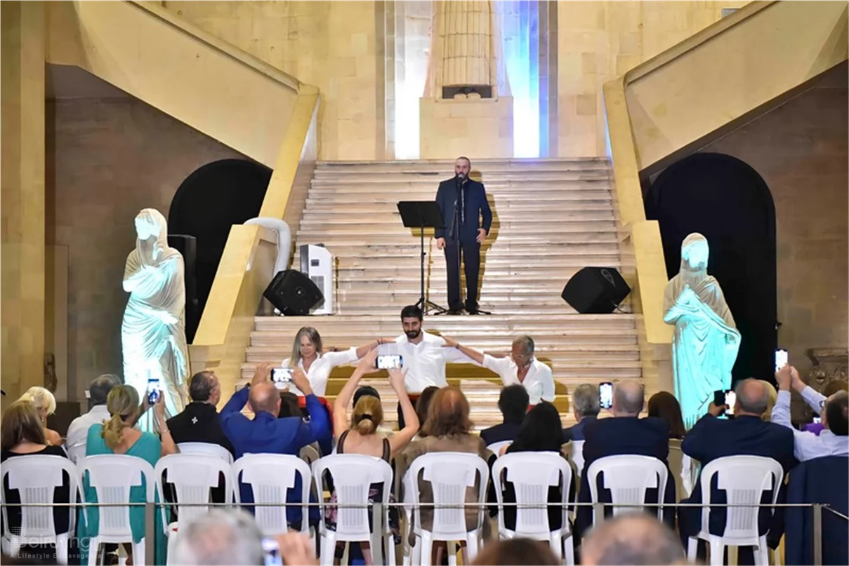 Tenor Gabriel Abdel Nour performed in the National Museum of Beirut 