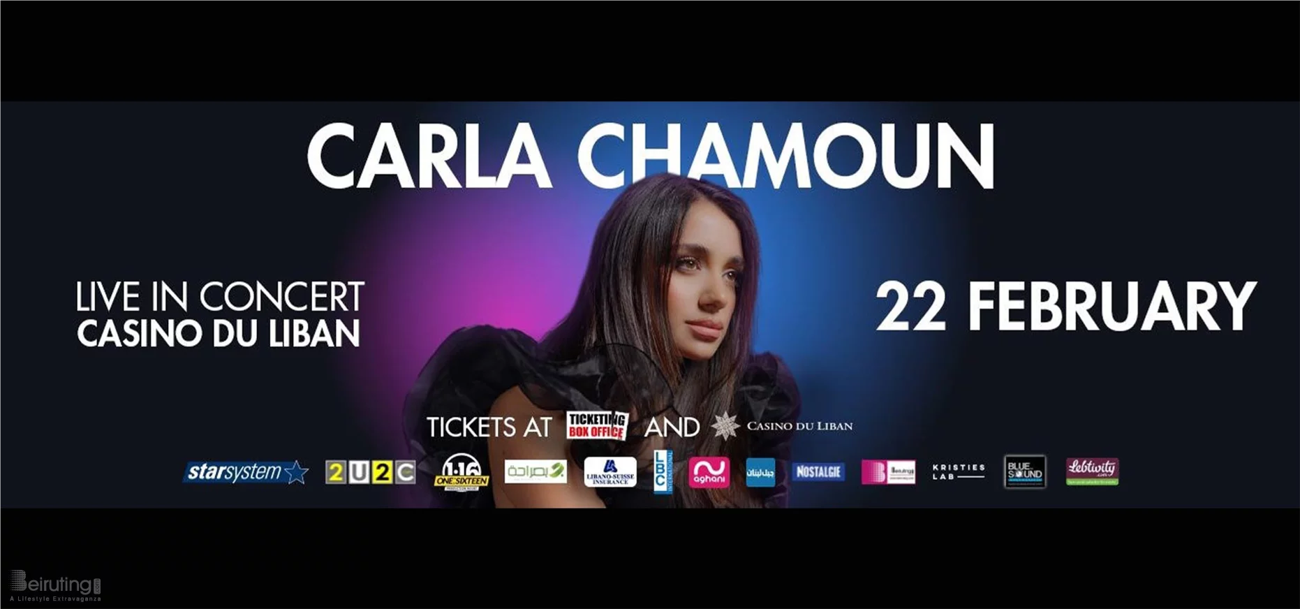 Carla Chamoun at Casino du Liban