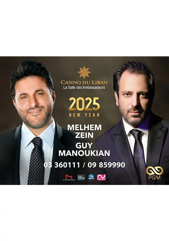 NYE with Guy Manoukian & Melhem Zein 