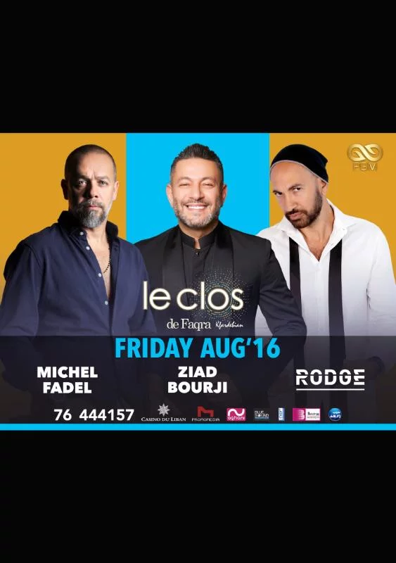 Ziad Bourji Michel Fadel and Rodge at Le Clos De Faqra