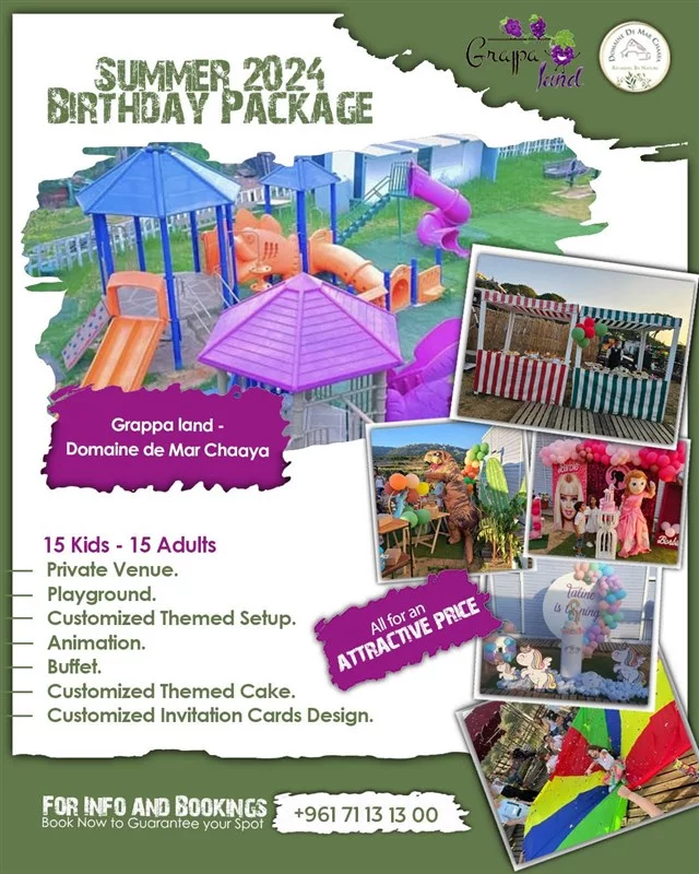 Summer 2024 Birthday Package at Grappa Land