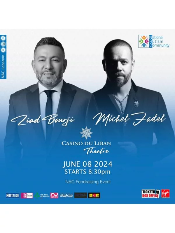 Ziad Bourji & Michel Fadel at Casino du Liban