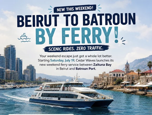 Skip the Traffic This Summer: Weekend Ferry Trips Between Beirut and Batroun Set to Begin
