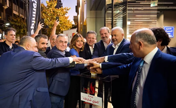 Spinneys and Rebirth Beirut Light Up Hamra Street