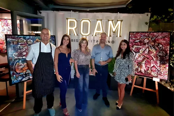 Joseph Rouhayem’s Exhibition Continues at ROAM Bistro Italiano Until September 19: Art in the Service of Education