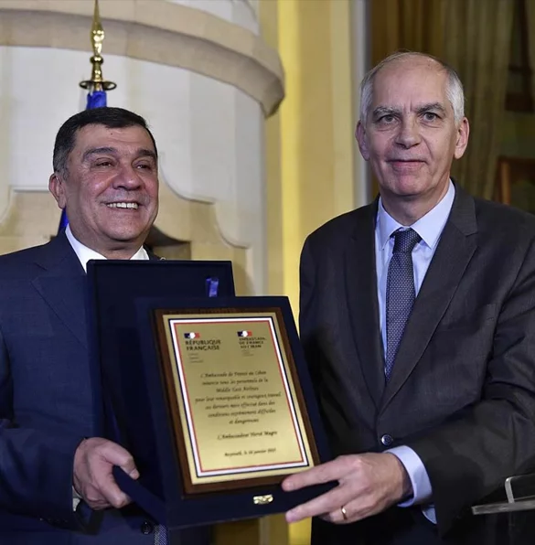 The French Ambassador in Beirut Honors MEA Air Liban