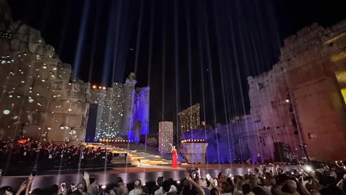 Hiba Tawaji & Oussama Rahbani at Baalbeck International Festival