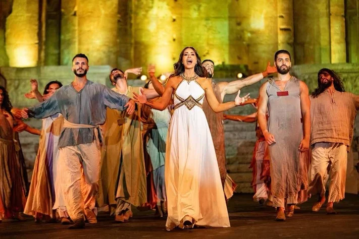Hiba Tawaji & Oussama Rahbani at Baalbeck International Festival